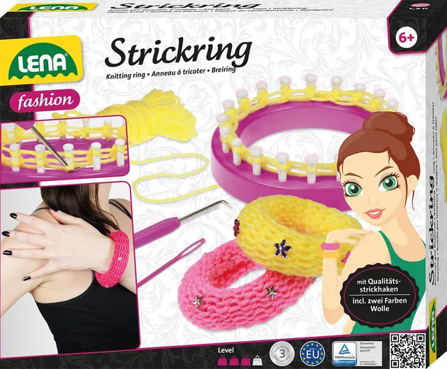 lena-creative-42526-strickset-mit-strickring-ab-6-jahre image 1