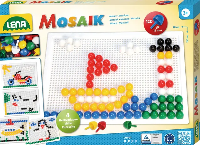 lena-mosaik-35609-steckspiel-120-stecker-ab-3-jahre image 1