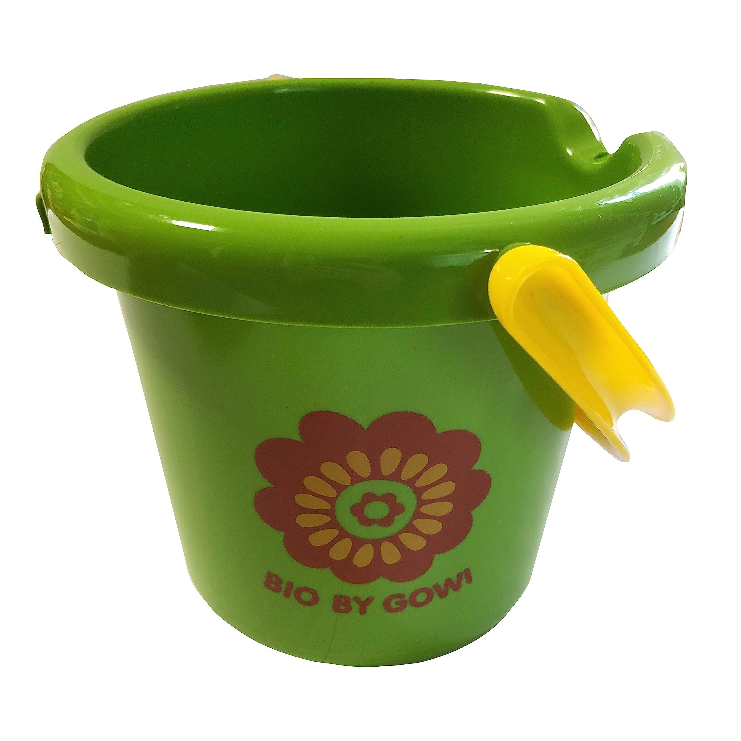 bio-by-gowi-eimer-18cm-blume-sandspielzeug-2-liter image 1