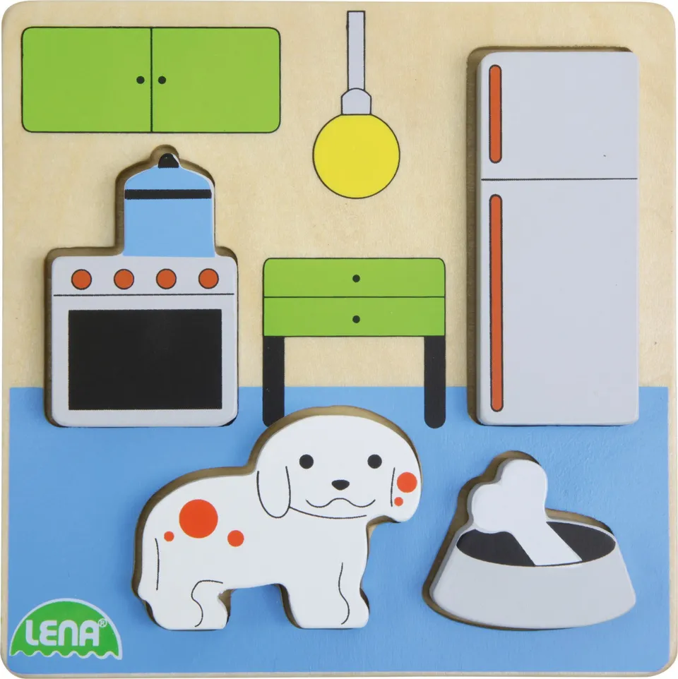 lena-my-first-32141-holzpuzzle-k-che-4-teile-14-cm image 1