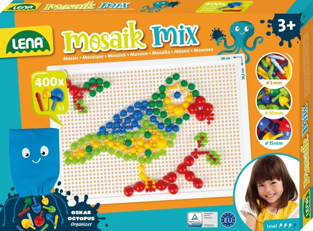 lena-mosaik-35594-steckspiel-traditionell-400-teile image 1