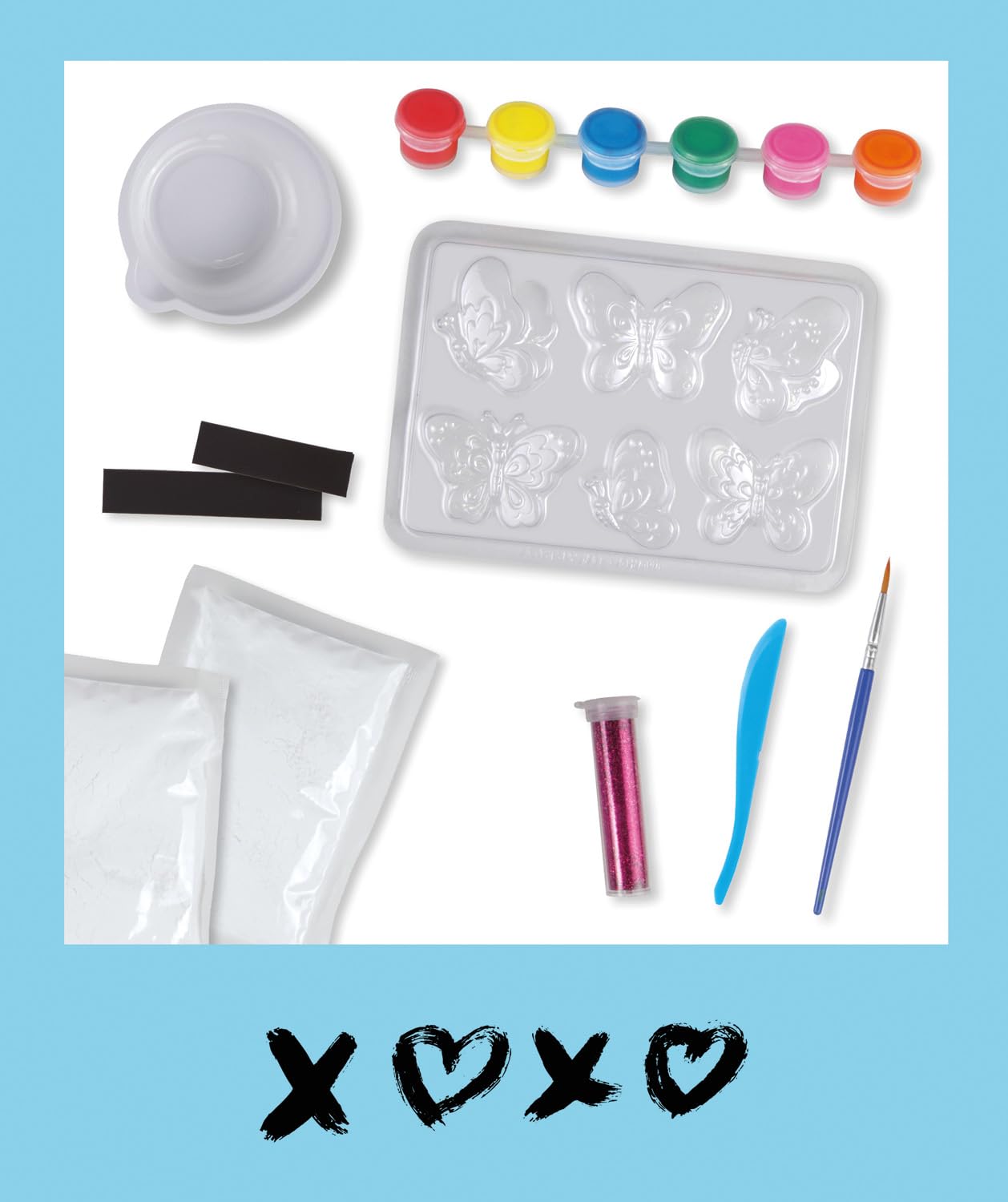 lena-diy-42707-gips-giessen-set-schmetterlinge-glitzer image 3