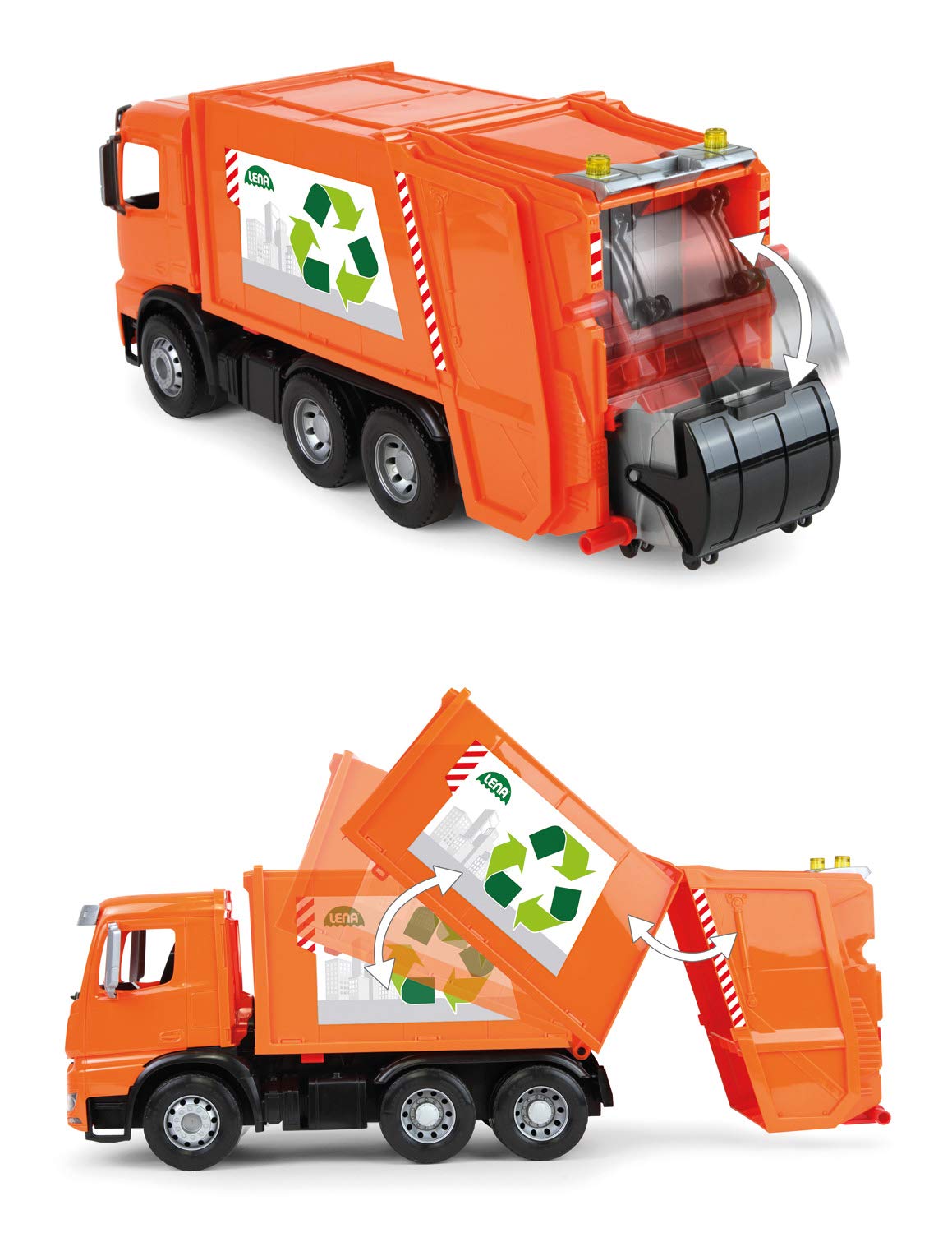 lena-worxx-m-llwagen-mercedes-arocs-53-cm-orange image 2