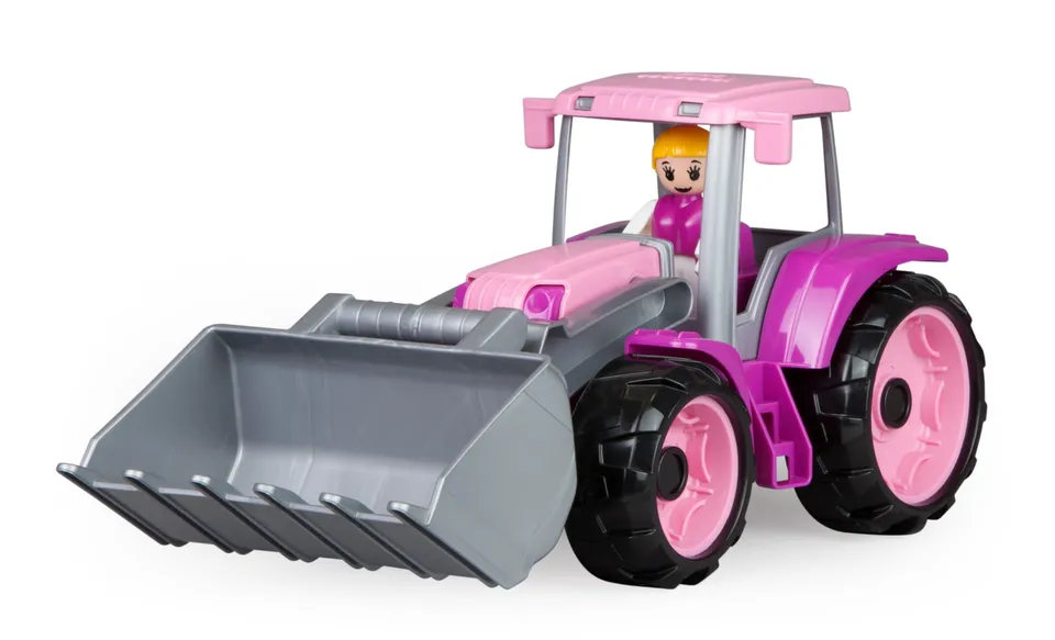 lena-truxx-traktor-pink-34-cm-mit-frontschaufel-ab-2-jahre image 1