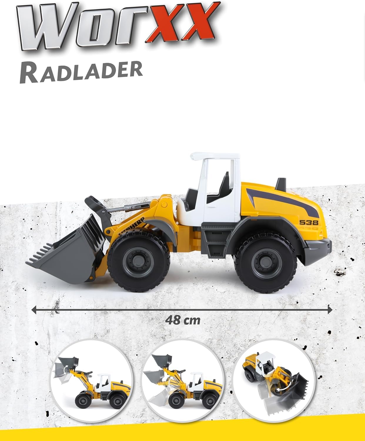 lena-worxx-radlader-liebherr-l538-48-cm-spielzeug-gelb image 7