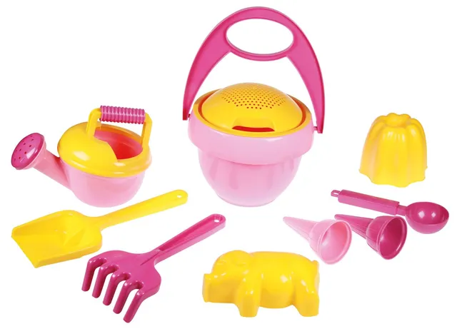 lena-happy-sand-5421-sandset-10-teilig-m-dchen-rosa image 1