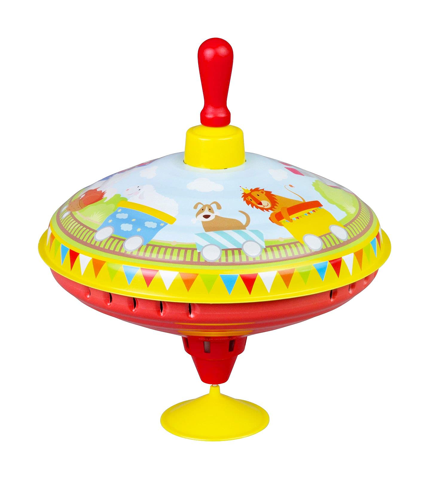 lena-my-first-52236-brummkreisel-eisenbahn-kreisel-19-cm-blech image 1