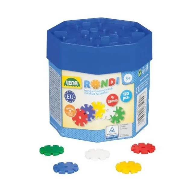 lena-rondi-35945-steckspiel-baudose-170-teile-bunt-ab-3-jahre image 1