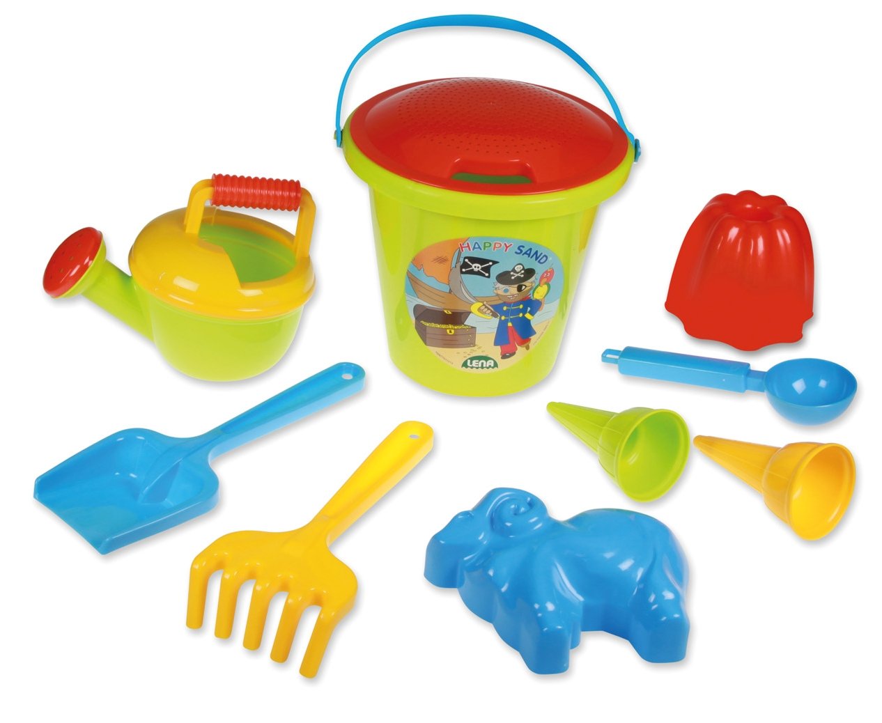 lena-happy-sand-05422-sandspielzeug-set-jungs-ii-10-teilig image 1