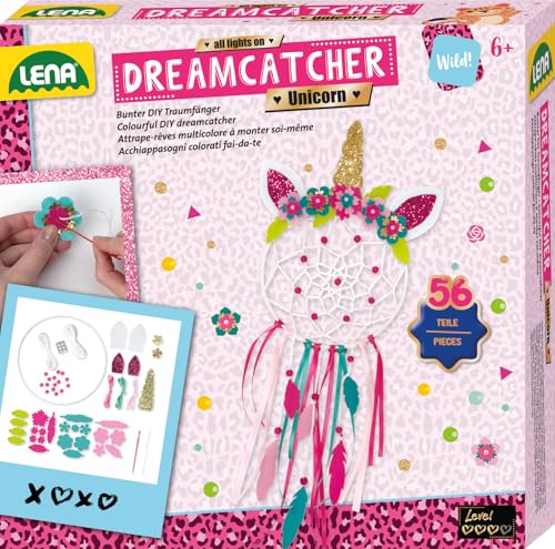 lena-42701-dreamcatcher-einhorn-traumf-nger-bastelset-56-teile image 6