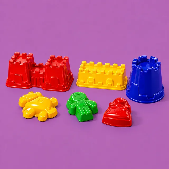 spielstabil-sommer-sonne-sand-burgen-set-sandformen-6-teilig image 1