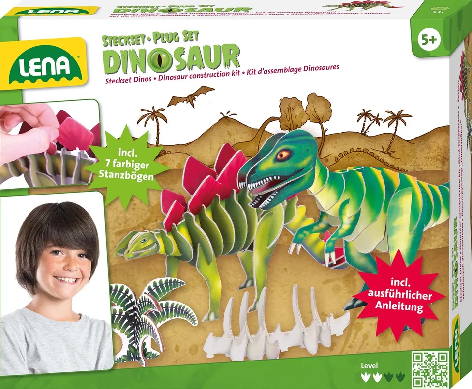 lena-wild-42644-bastelset-steckset-dinos image 1