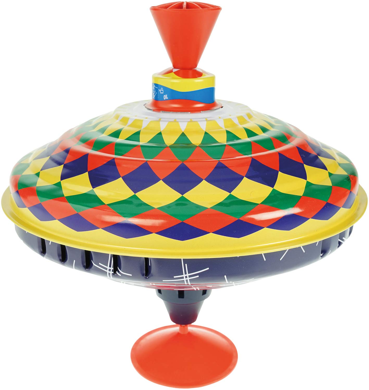 bolz-52315-brummkreisel-metall-19-cm-multicolor-ab-18-m image 1