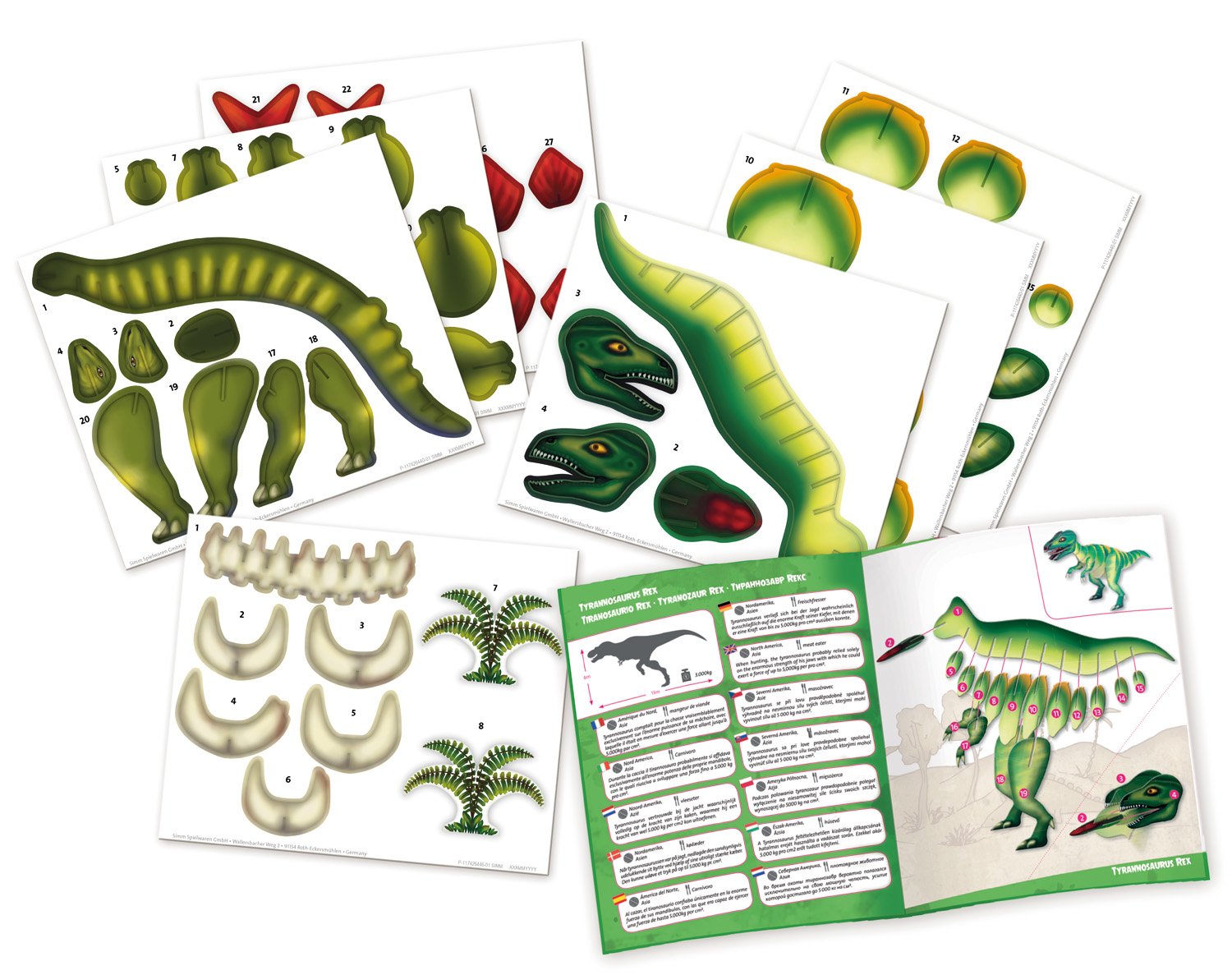 lena-wild-42644-bastelset-steckset-dinos image 2