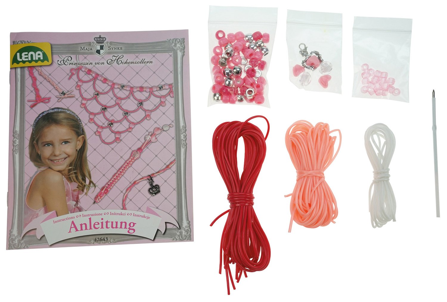 lena-glam-42643-princess-scoubidous-bastelset image 2