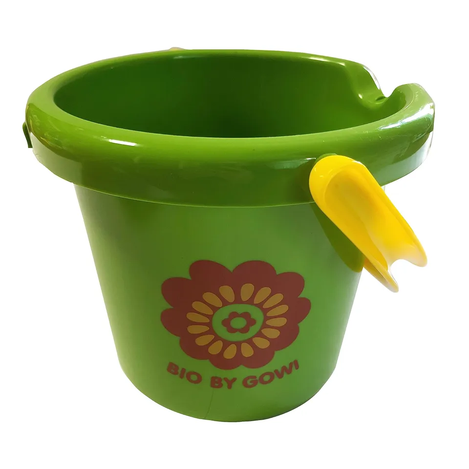 bio-by-gowi-eimer-18cm-blume-sandspielzeug-2-liter image 1