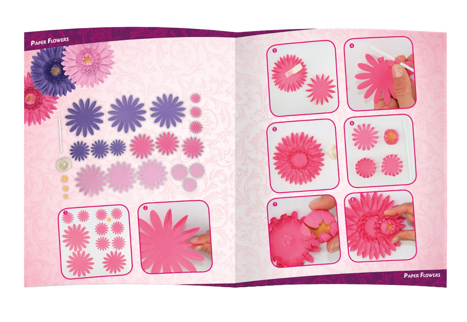 lena-creative-42653-paper-flowers-bastelset-papierblumen-bunt image 4