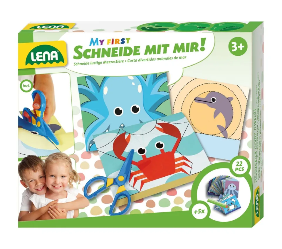 lena-my-first-42632-schneide-mit-mir-meerestiere-bastelset image 1