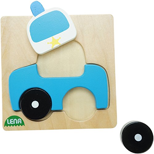 lena-my-first-32085-holzpuzzle-polizeiauto-4-teile image 7