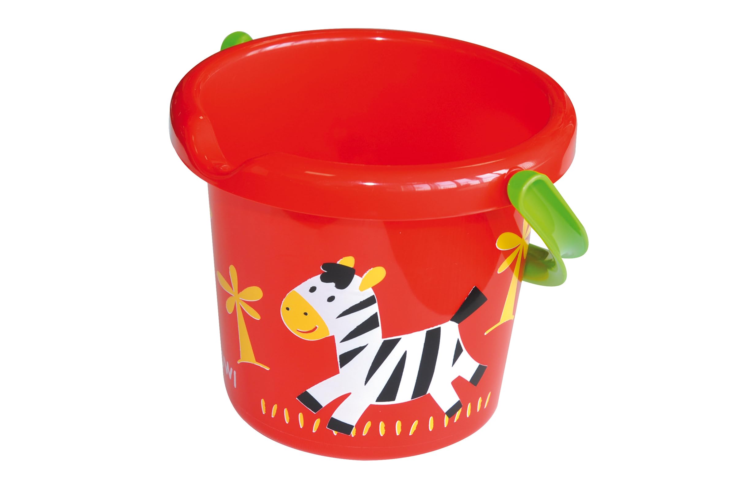 gowi-bio-eimer-18-cm-rot-zebra-motiv image 2