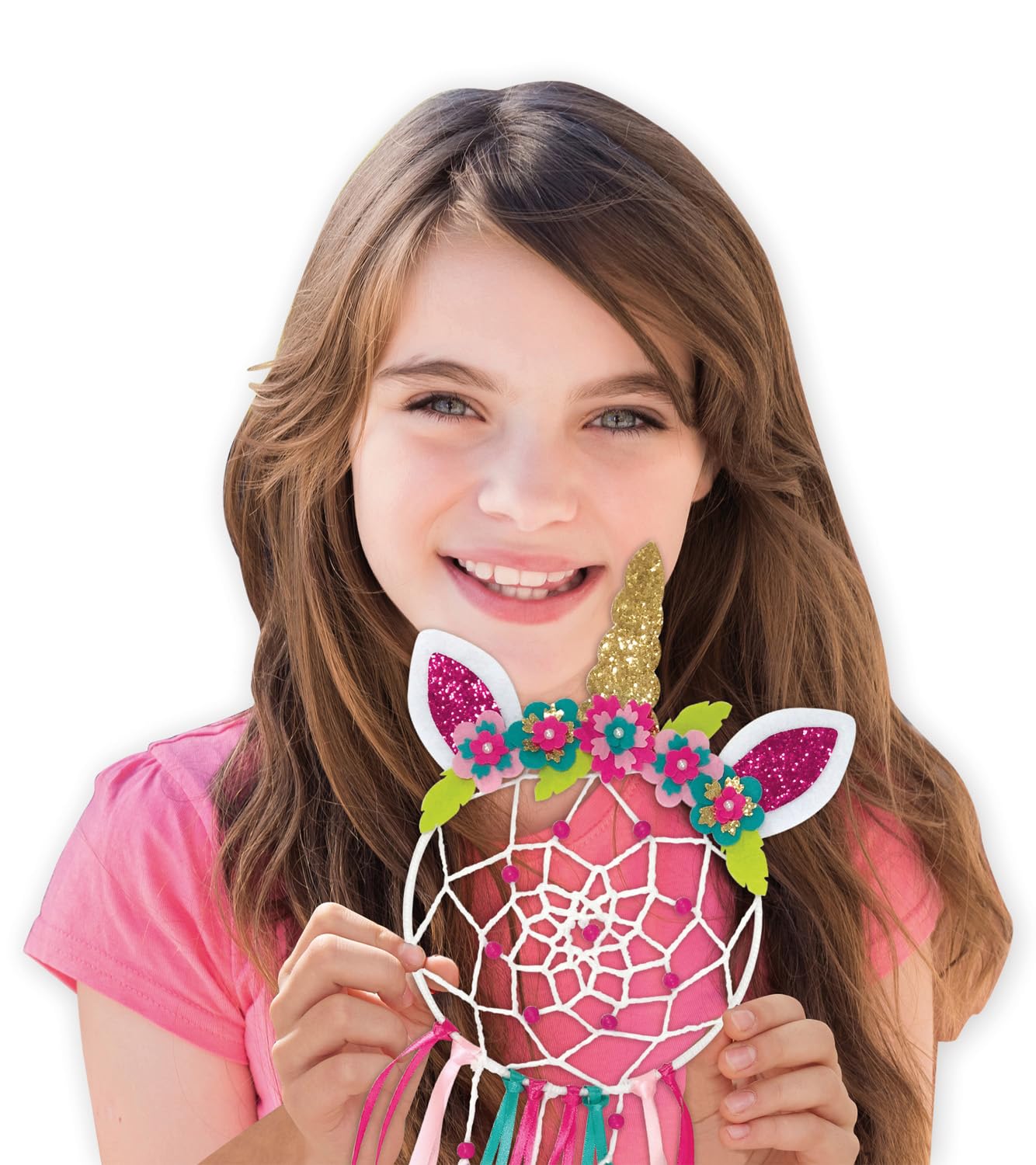 lena-42701-dreamcatcher-einhorn-traumf-nger-bastelset-56-teile image 5