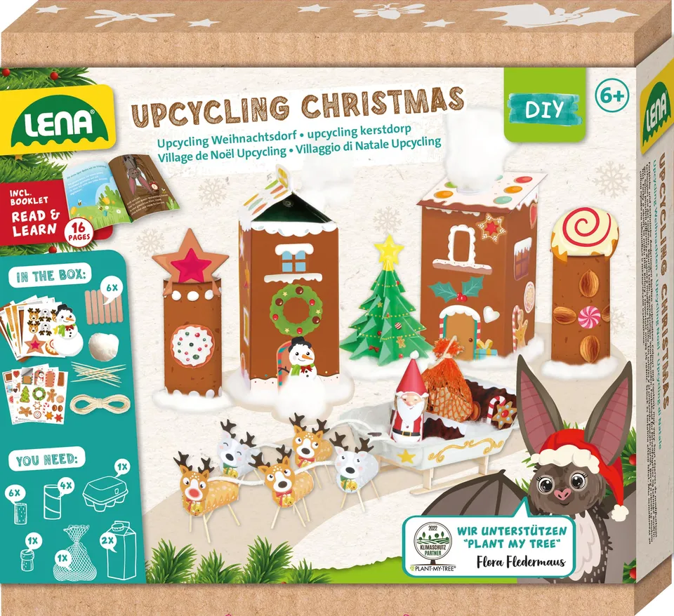 lena-diy-42840-upcycling-christmas-bastelset-kinder-ab-6-jahren image 1