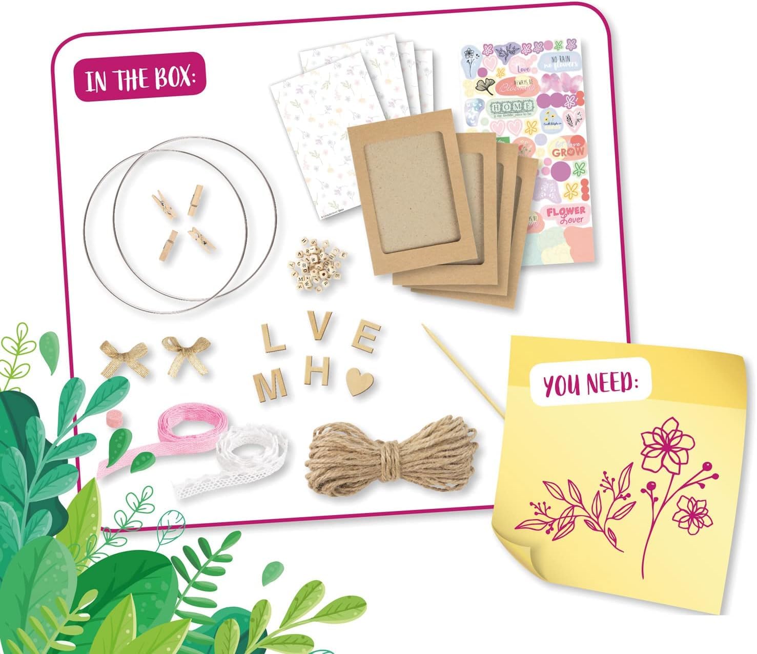 lena-creative-42835-floral-art-bastelset-boho-ab-8-j image 3
