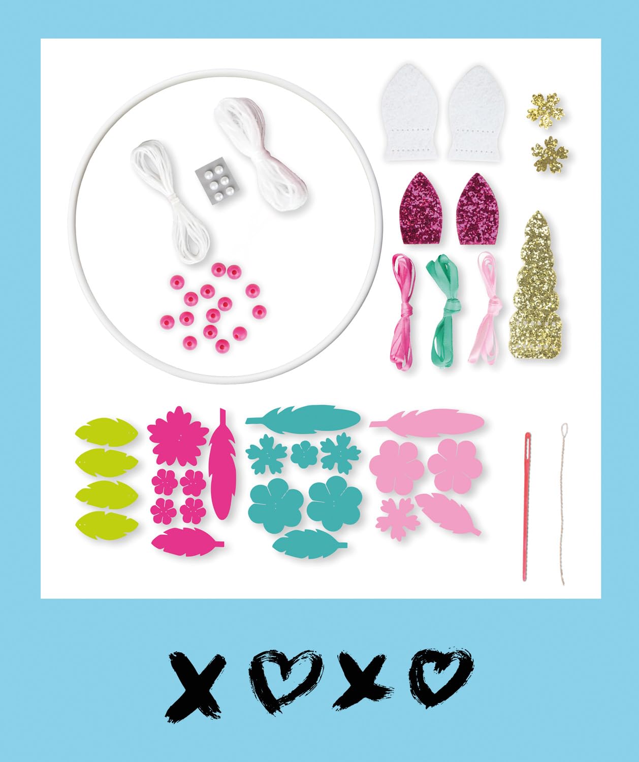 lena-42701-dreamcatcher-einhorn-traumf-nger-bastelset-56-teile image 4