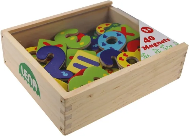 lena-my-first-65824-magnetzahlen-holzkiste-40-teile-ab-3-jahre image 1
