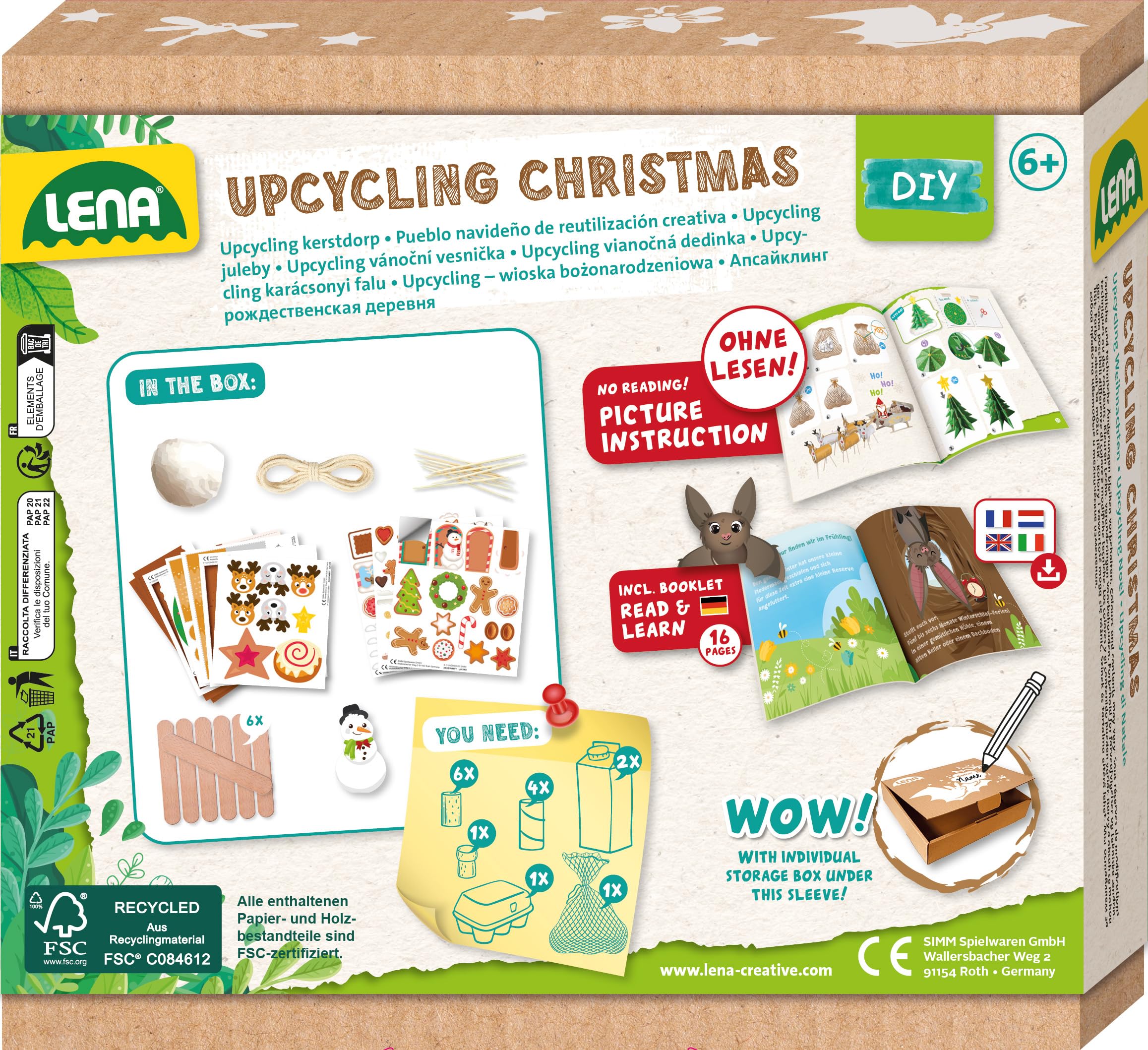 lena-diy-42840-upcycling-christmas-bastelset-kinder-ab-6-jahren image 2