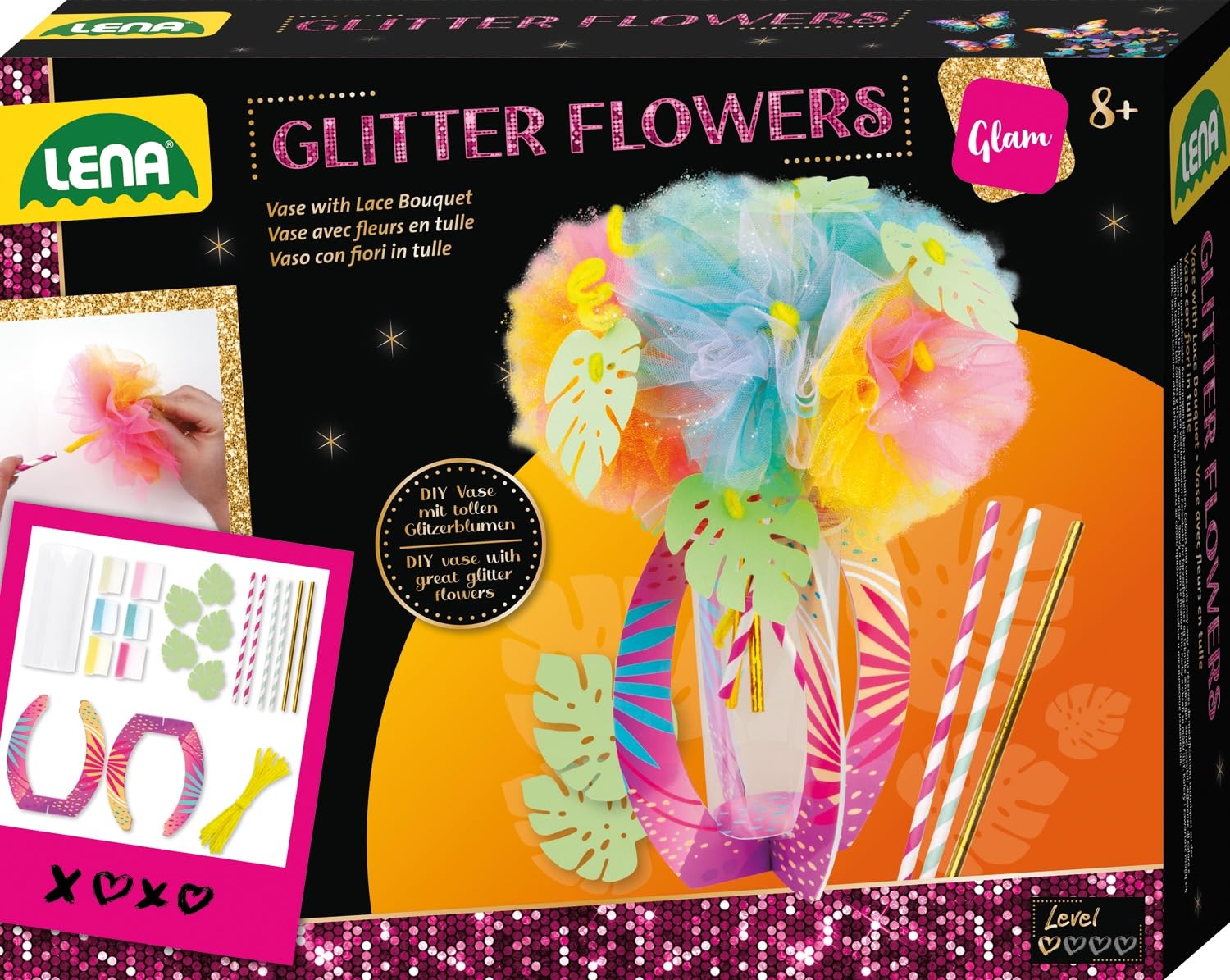 lena-glam-glitter-flowers-bastelset-blumenstrau-ab-6-jahren image 1