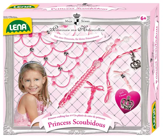 lena-glam-42643-princess-scoubidous-bastelset image 1