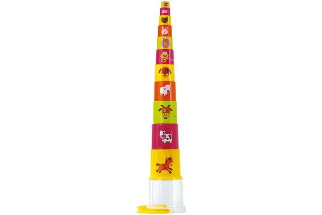 gowi-bio-453-14-stapelbecher-pyramide-11-teilig-im-eimer image 1