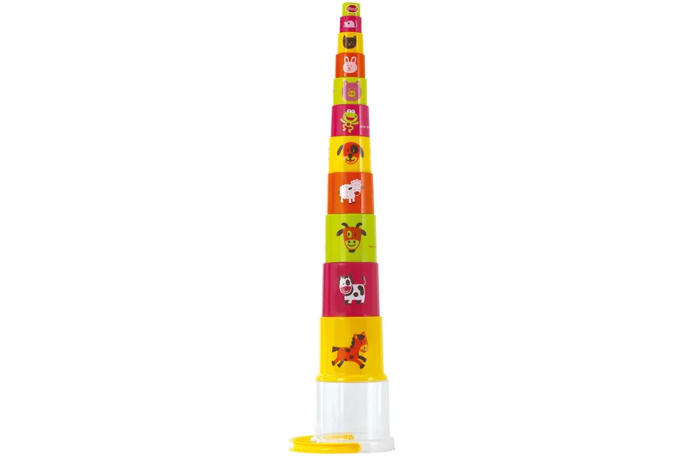 gowi-bio-453-14-stapelbecher-pyramide-11-teilig-im-eimer image 1