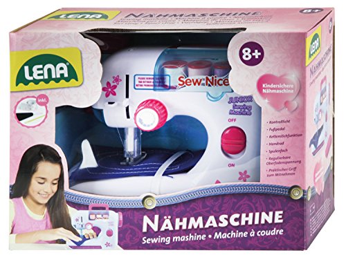 lena-diy-42521-kindern-hmaschine-wei-pink-mit-zubeh-r image 8