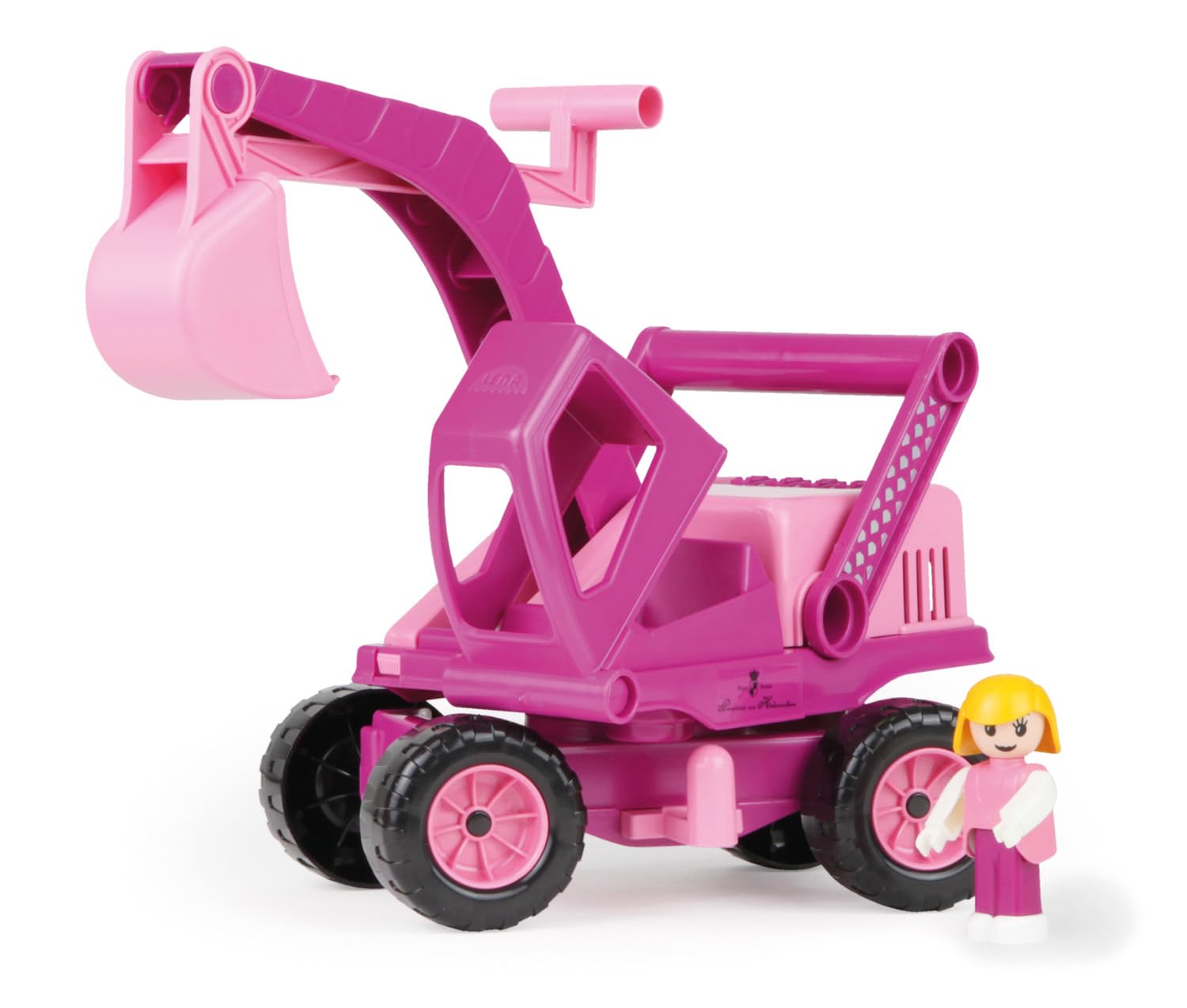 lena-aktive-04102-prinzessin-bagger-rosa-35-cm-mit-figur image 2