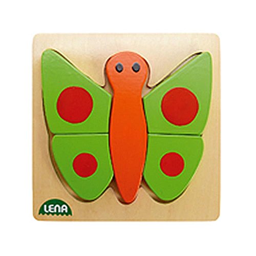 lena-my-first-32067-holzpuzzle-schmetterling-5-tlg-bunt image 3