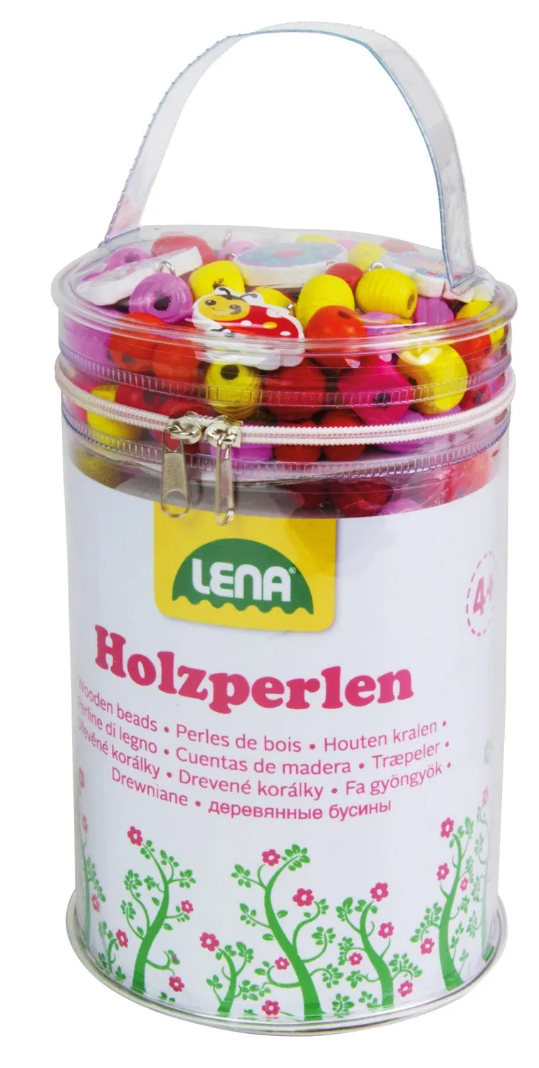 lena-glam-32004-holzperlen-set-rosa-400-perlen-anh-nger image 1
