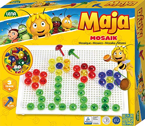 lena-mosaik-35613-biene-maja-steckspiel-80-stecker image 4