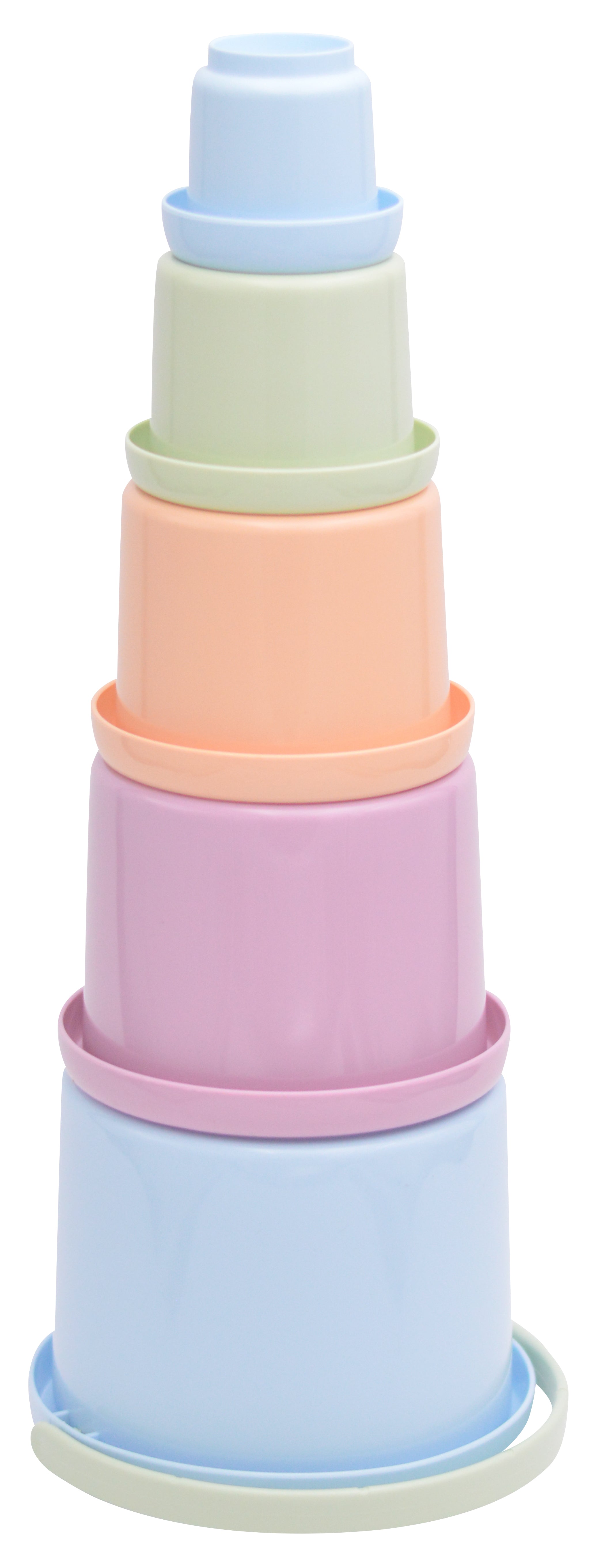 spielstabil-stapelbecher-pastell-wasserspielzeug-5-becher-set image 3