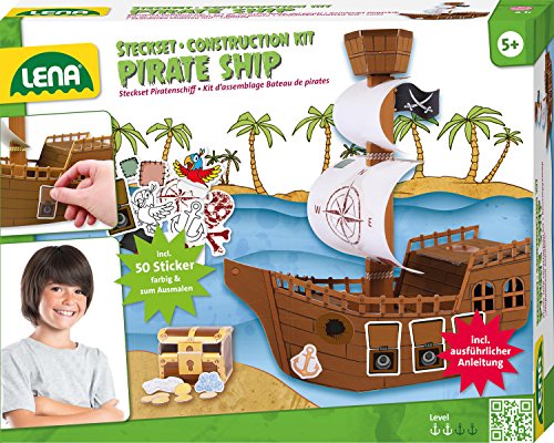 lena-creative-42645-bastelset-piratenschiff-30-cm image 4