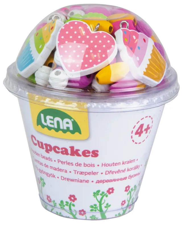 lena-creative-32002-cupcake-bastelset-f-delperlen-rosa image 1