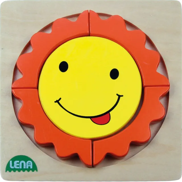 lena-my-first-32131-holzpuzzle-sonne-5-teile-ab-18-monate image 1