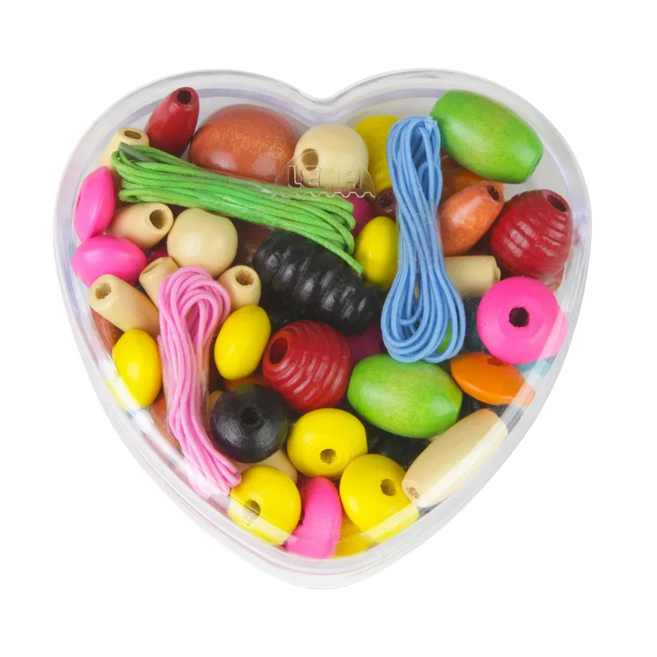 lena-my-first-32043-holzf-delperlen-herz-dose-bunt-1er-pack image 1