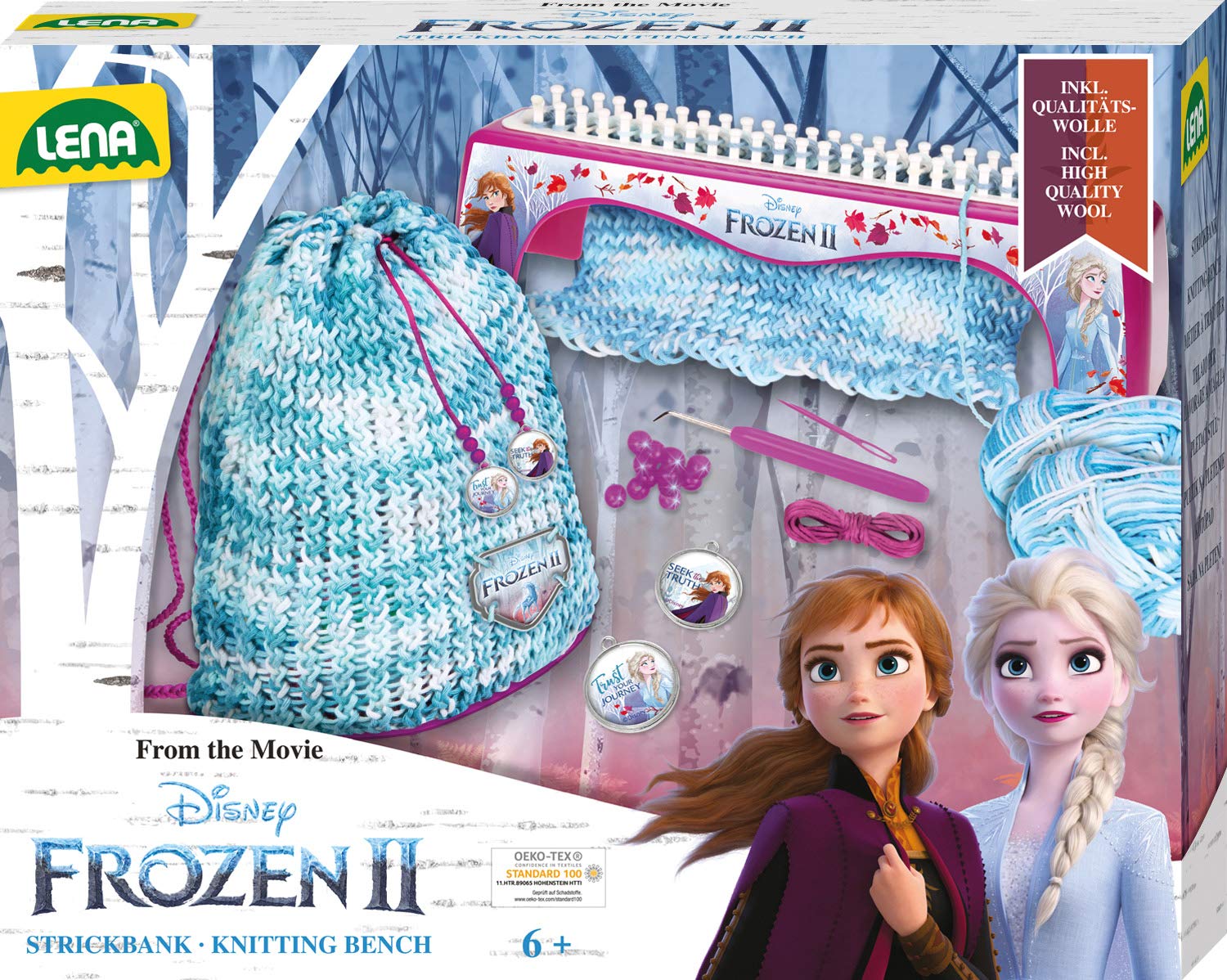 lena-creative-42030-strickset-frozen-ii-m-tze-wolle-ab-6-jahre image 1