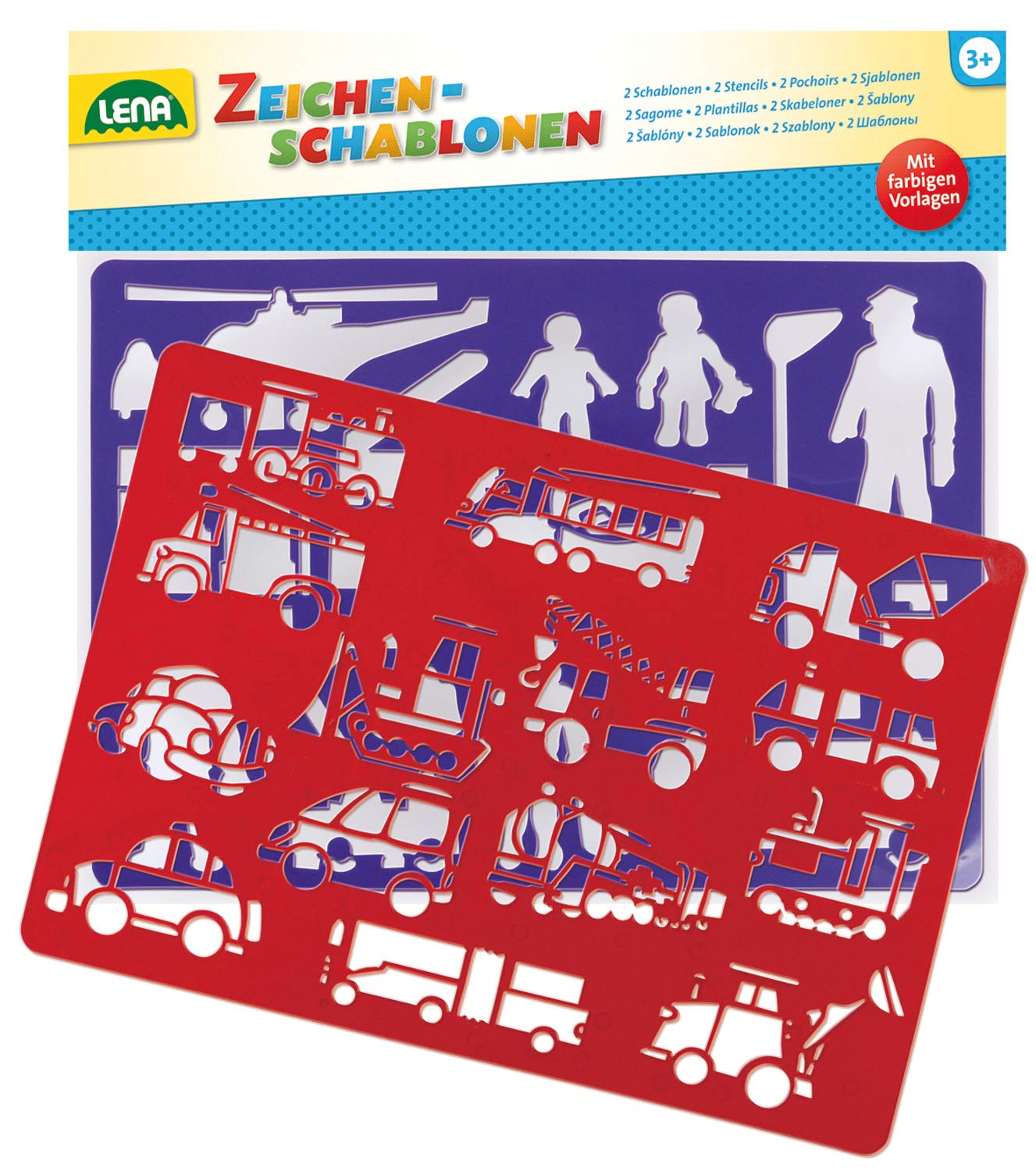 lena-creative-65773-zeichenschablonen-menschen-2er-set-26-cm image 2