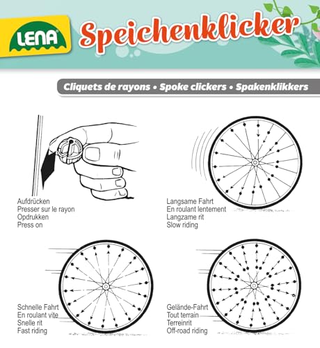 lena-61094-speichenklicker-36-st-ck-farbmix-fahrrad image 6