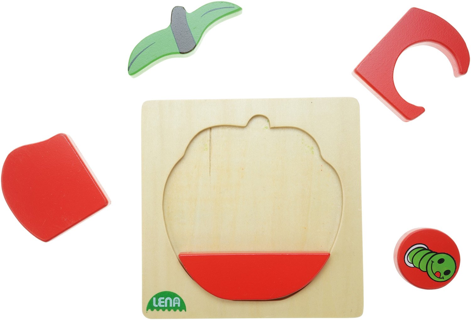 lena-my-first-32135-holzpuzzle-apfel-5-teile-14-cm image 3