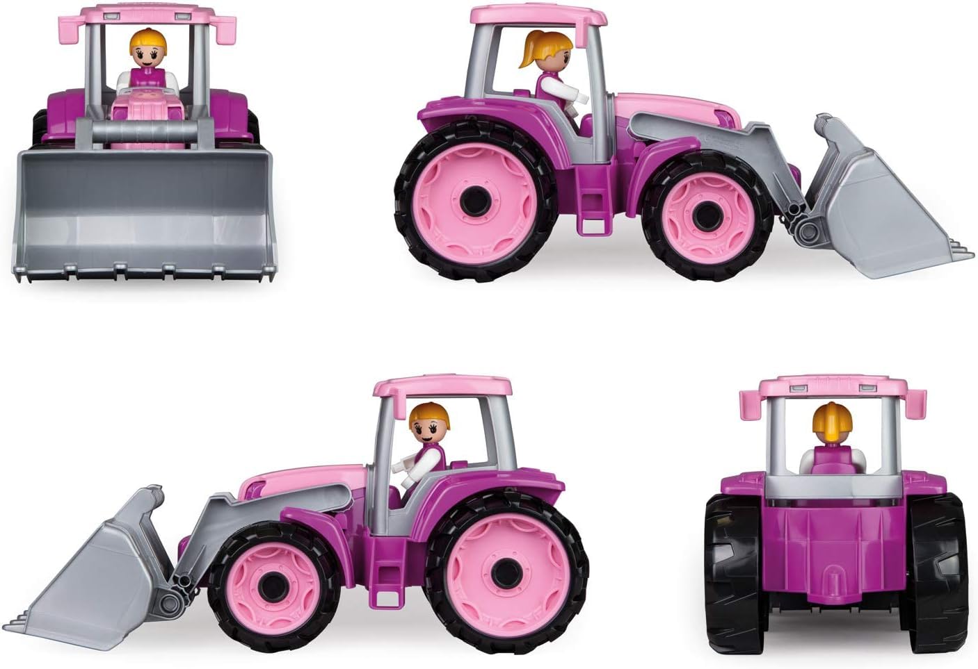 lena-truxx-traktor-pink-34-cm-mit-frontschaufel-ab-2-jahre image 3