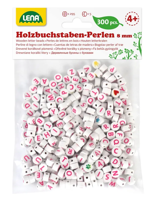 lena-glam-32050-bastelset-buchstabenperlen-holz-300-st-ck image 1